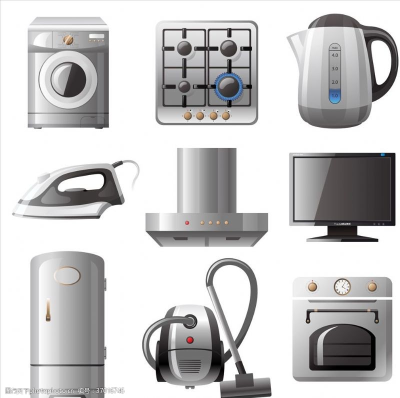 家电矢量图 开启创意设计的无限可能